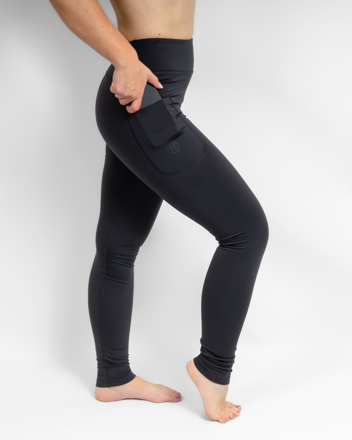 Aya Deep Grey Winter Leggings