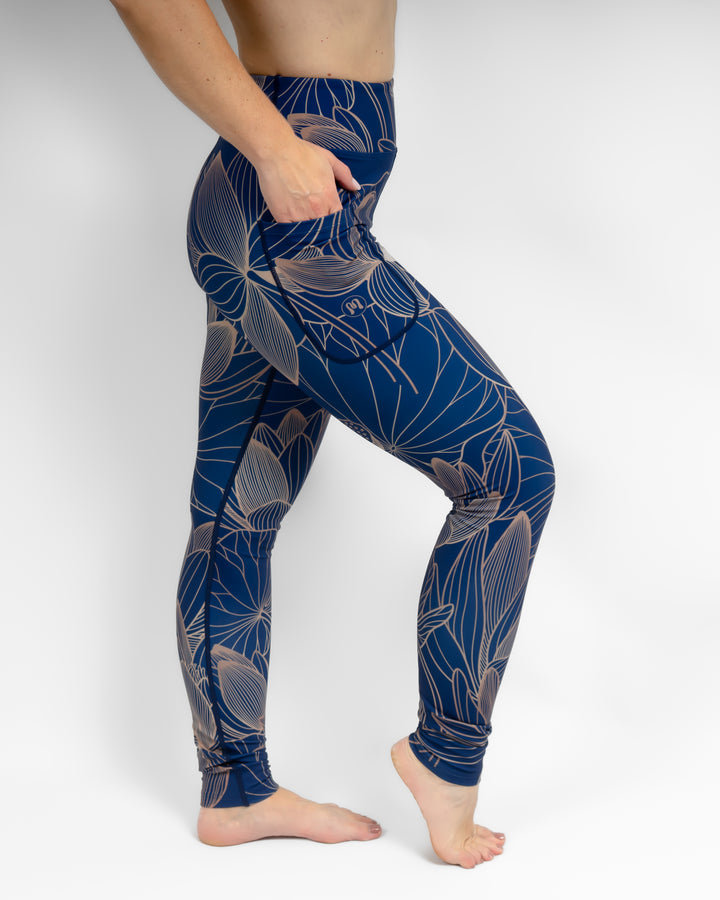 Aya Sapphire Winter Leggings