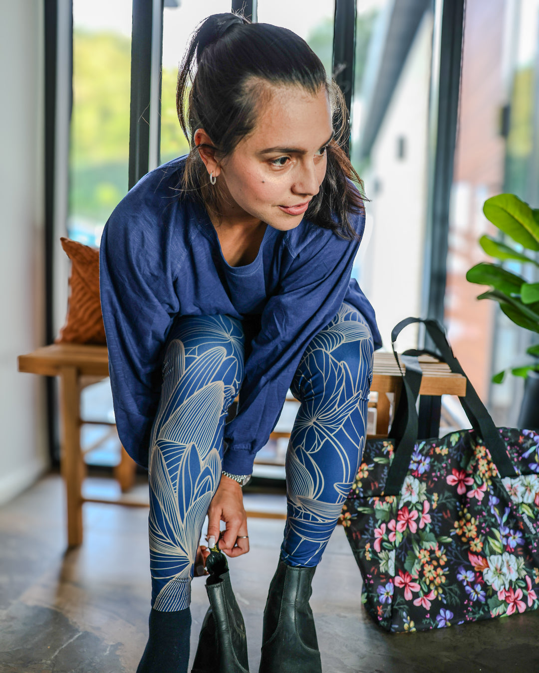 Aya Sapphire Winter Leggings