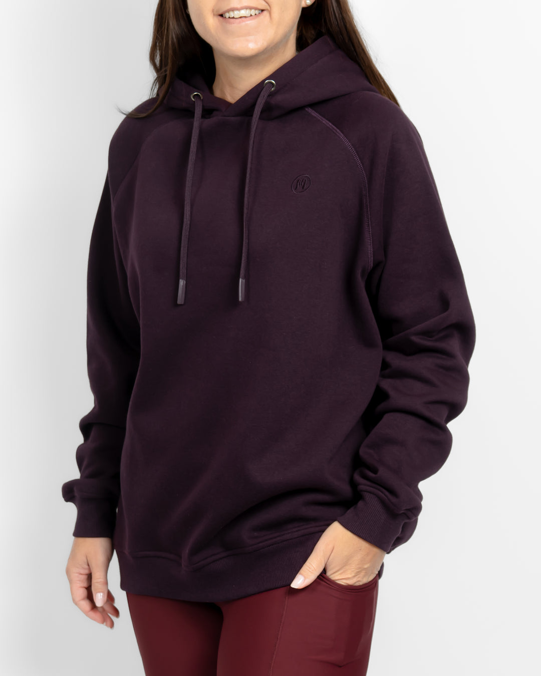 Ida Classic Deep Plum Hoodie