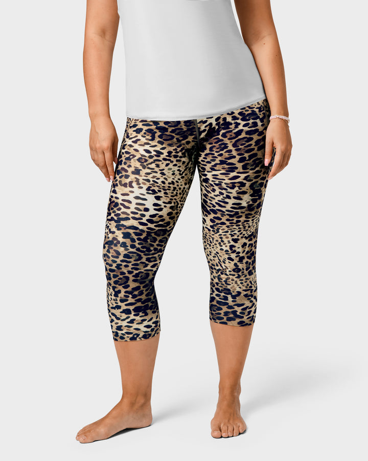 Signature Leopard Capri
