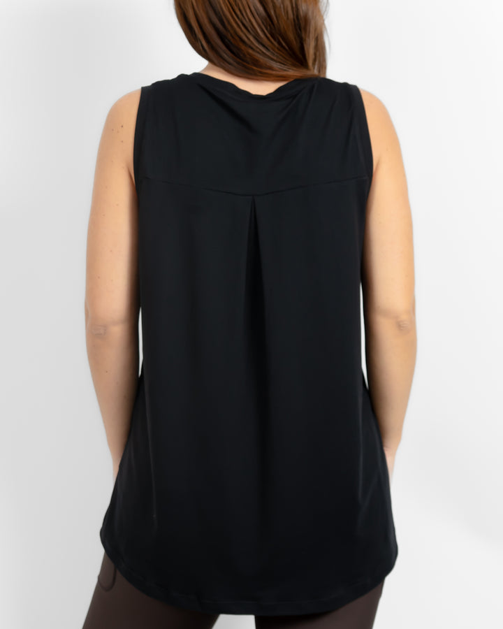 Mira Oversized Black Top