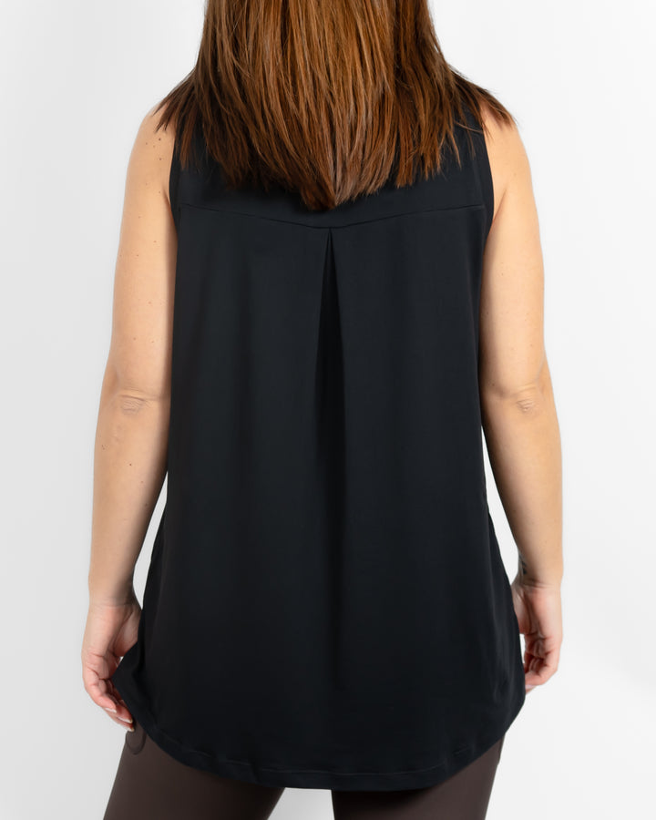 Mira Oversized Black Top
