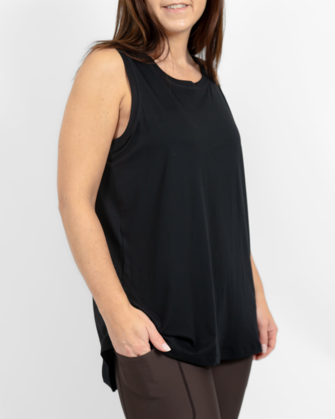Mira Oversized Black Top