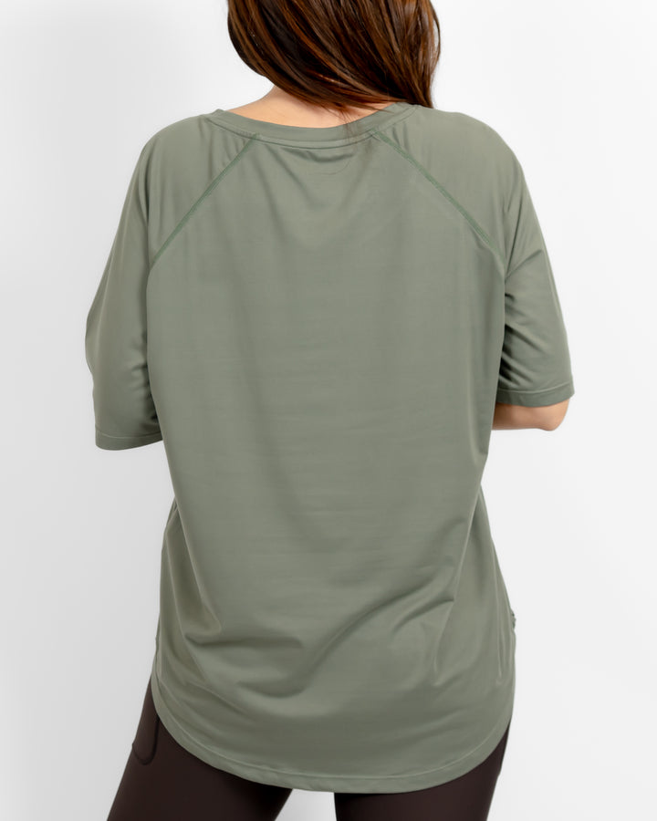 Mira Oversized Dusty Green T-Shirt