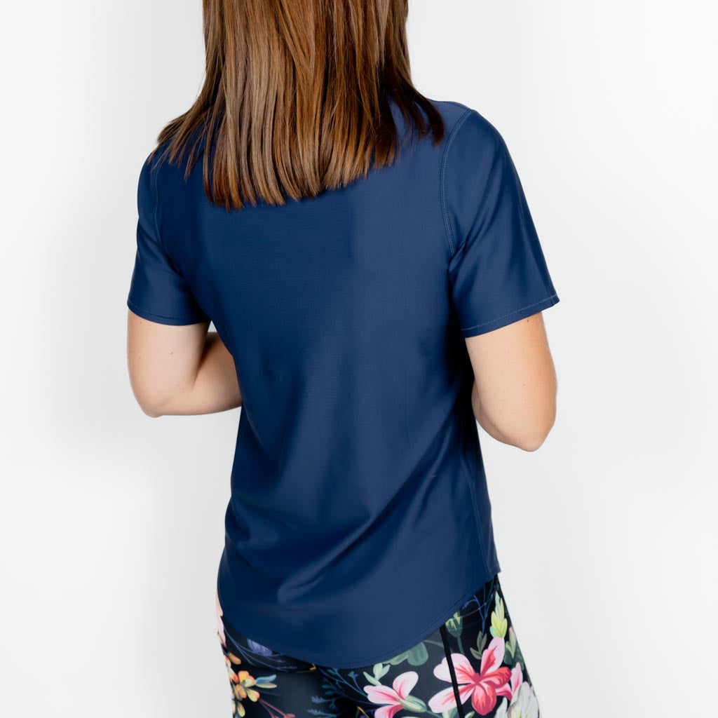 Vigga Fitted Navy T-Shirt