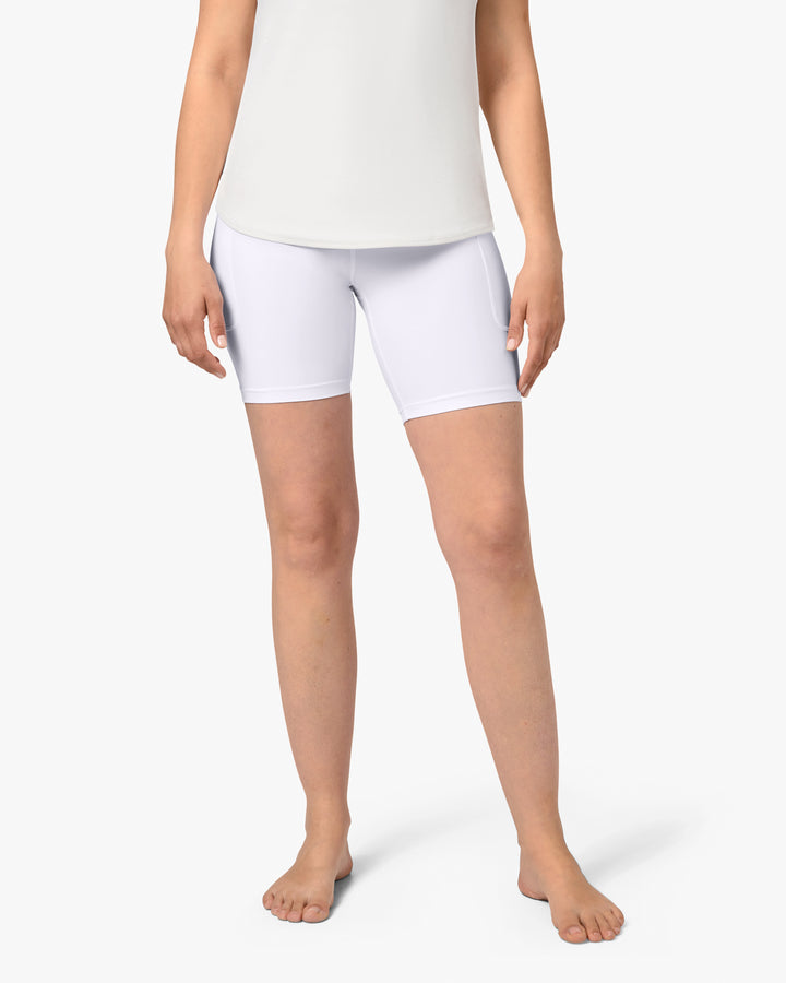 Signature White Shorts