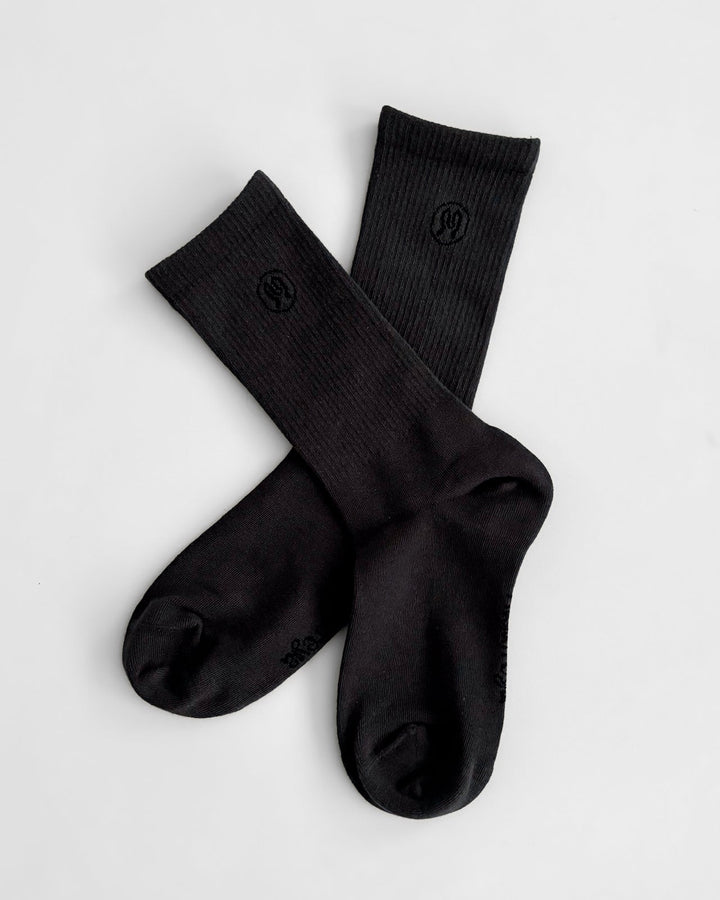 Zoe Deep Grey Socks